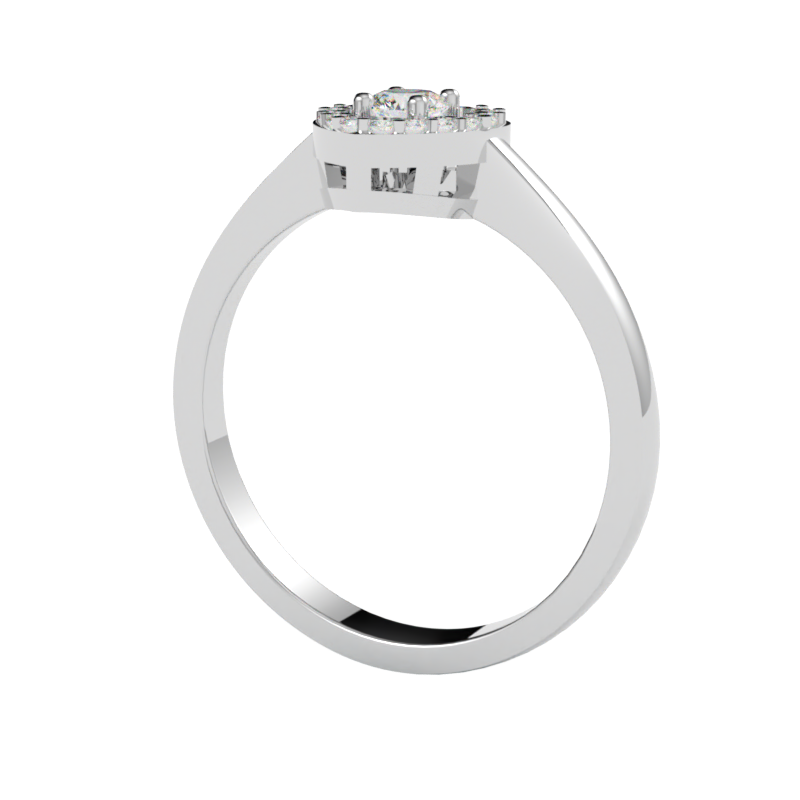 Pierścionek z diamentem Illume – złoto białe 750 – GOLDPORT